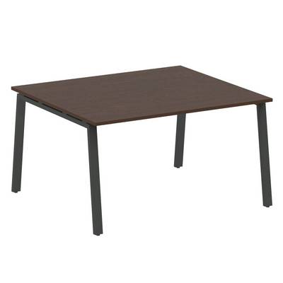 Metal System Style БА.ПРГ-1.3 (Венге цаво/черный) Переговорный стол (1 столешница) на А-образном м/к