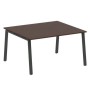 Metal System Style БА.ПРГ-1.3 (Венге цаво/черный) Переговорный стол (1 столешница) на А-образном м/к