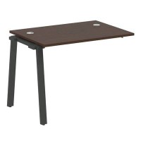 Metal System Style БА.ПРС-СП-1.1 (Венге цаво/черный) Проходной наборный на А-образном м/к элемент рабочей станции (проходная опора Б.ОСП-72, столешница, комплект траверс)