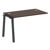 Metal System Style БА.ПРС-СП-1.2 (Венге цаво/черный) Проходной наборный на А-образном м/к элемент рабочей станции (проходная опора Б.ОСП-72, столешница, комплект траверс)