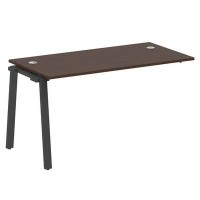 Metal System Style БА.ПРС-СП-1.3 (Венге цаво/черный) Проходной наборный элемент рабочей станции на А-образном м/к (проходная опора Б.ОСП-72, столешница, комплект траверс)