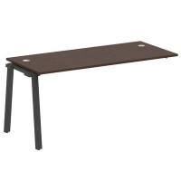 Metal System Style БА.ПРС-СП-1.4 (Венге цаво/черный) Проходной наборный элемент рабочей станции на А-образном м/к (проходная опора Б.ОСП-72, столешница, комплект траверс)