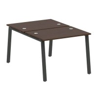 Metal System Style БА.РАС-СП-2.1 (Венге цаво/черный) Рабочая станция на А-образном м/к