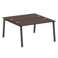 Metal System Style БА.РАС-СП-2.3 (Венге цаво/черный) Рабочая станция на А-образном м/к