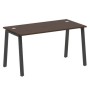 Metal System Style БА.СП-3 (Венге цаво/черный) Стол письменный на А-образном м/к