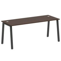 Metal System Style БА.СП-5 (Венге цаво/черный) Стол письменный на А-образном м/к
