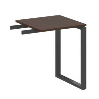 Metal System Style БО.ПР-1 (Венге цаво/черный) Приставной элемент на О-образном м/к (используется в качестве брифинга или боковой приставки)