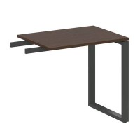 Metal System Style БО.ПР-2 (Венге цаво/черный) Приставной элемент на О-образном м/к (используется в качестве брифинга или боковой приставки)