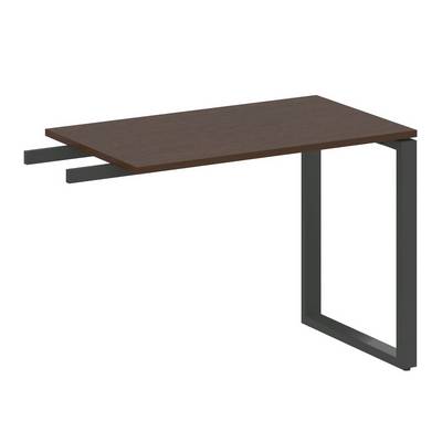 Metal System Style БО.ПР-3 (Венге цаво/антрацит) Приставной элемент на О-образном м/к (используется в качестве брифинга или боковой приставки)