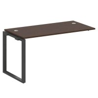 Metal System Style БО.ПРС-СП-1.3 (Венге цаво/черный) Проходной наборный элемент рабочей станции на О-образномм м/к (проходная опора Б.ОСП-72, столешница, комплект траверс)