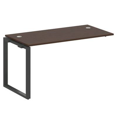 Metal System Style БО.ПРС-СП-1.3 (Венге цаво/антрацит) Проходной наборный элемент рабочей станции на О-образномм м/к (проходная опора Б.ОСП-72, столешница, комплект траверс)