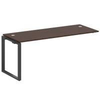 Metal System Style БО.ПРС-СП-1.5 (Венге цаво/черный) Проходной наборный элемент рабочей станции на О-образном м/к (проходная опора Б.ОСП-72, столешница, комплект траверс)