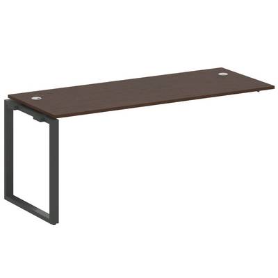 Metal System Style БО.ПРС-СП-1.5 (Венге цаво/черный) Проходной наборный элемент рабочей станции на О-образном м/к (проходная опора Б.ОСП-72, столешница, комплект траверс)