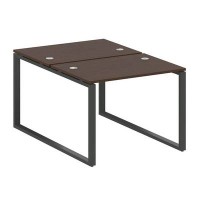 Metal System Style БО.РАС-СП-2.1 (Венге цаво/черный) Рабочая станция на О-образном м/к