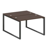 Metal System Style БО.РАС-СП-2.2 (Венге цаво/черный) Рабочая станция на О-образном м/к