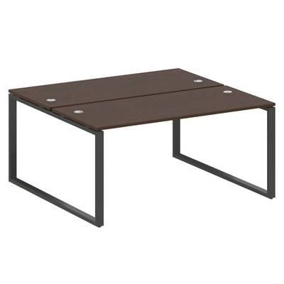 Metal System Style БО.РАС-СП-2.4 (Венге цаво/черный) Рабочая станция на О-образном м/к