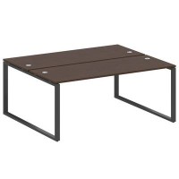 Metal System Style БО.РАС-СП-2.5 (Венге цаво/черный) Рабочая станция на О-образном м/к