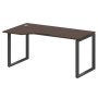 Metal System Style БО.СА-1 Л (Венге цаво/антрацит) Стол криволинейный левый на О-образном м/к