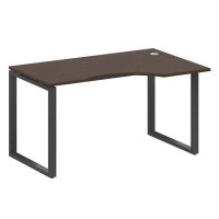 Metal System Style БО.СА-2 Пр (Венге цаво/антрацит) Стол криволинейный правый на О-образном м/к