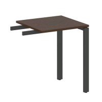 Metal System Style БП.ПР-1 (Венге цаво/черный) Приставной элемент на П-образном м/к (используется в качестве брифинга или боковой приставки)