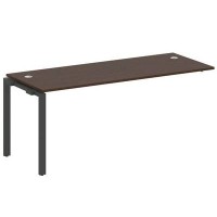 Metal System Style БП.ПРС-СП-1.5 (Венге цаво/черный) Проходной наборный элемент рабочей станции на П-образном м/к (проходная опора Б.ОСП-72, столешница, комплект траверс)