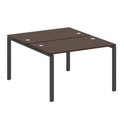 Metal System Style БП.РАС-СП-2.2 (Венге цаво/черный) Рабочая станция на П-образном м/к