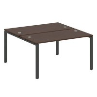 Metal System Style БП.РАС-СП-2.3 (Венге цаво/черный) Рабочая станция на П-образном м/к