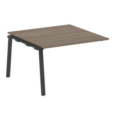 Metal System Style БА.ППРГ-2 (Вяз благородный/черный) Проходной наборный элемент переговорного стола на А-образном м/к (проходная опора Б.ОСП-123, столешница, два комплекта траверс)