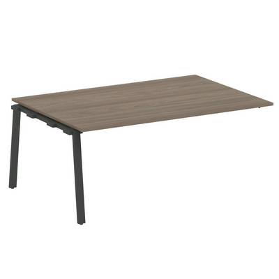 Metal System Style БА.ППРГ-5 (Вяз благородный/антрацит) Проходной наборный элемент переговорного стола на А-образном м/к (проходная опора Б.ОСП-123, столешница, два комплекта траверс)