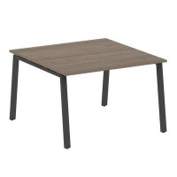 Metal System Style БА.ПРГ-1.2 (Вяз благородный/антрацит) Переговорный стол (1 столешница) на А-образном м/к