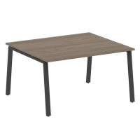 Metal System Style БА.ПРГ-1.3 (Вяз благородный/антрацит) Переговорный стол (1 столешница) на А-образном м/к