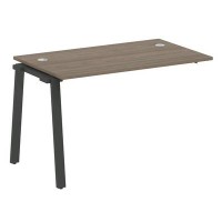 Metal System Style БА.ПРС-СП-1.2 (Вяз благородный/антрацит) Проходной наборный на А-образном м/к элемент рабочей станции (проходная опора Б.ОСП-72, столешница, комплект траверс)