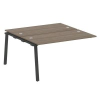 Metal System Style БА.ПРС-СП-2.3 (Вяз благородный/антрацит) Проходной наборный элемент рабочей станции на А-образном м/к (проходная опора Б.ОСП-147, две столешницы, два комплекта траверс)