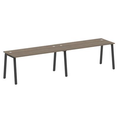 Metal System Style БА.СМ-2.4 (Вяз благородный/антрацит) Рабочая станция на 2 раб.места на А-образном м/к