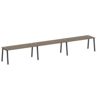 Metal System Style БА.СМ-3.5 (Вяз благородный/антрацит) Рабочая станция на 3 раб.места на А-образном м/к