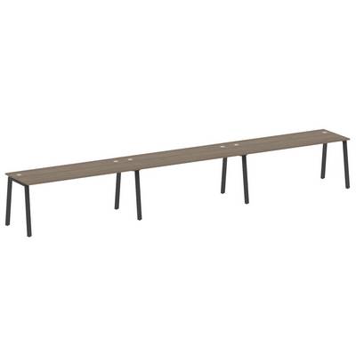 Metal System Style БА.СМ-3.5 (Вяз благородный/антрацит) Рабочая станция на 3 раб.места на А-образном м/к