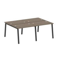 Metal System Style БА.СМ-4.1 (Вяз благородный/антрацит) Рабочая станция на 4 раб.места на А-образном м/к