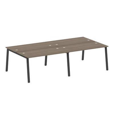 Metal System Style БА.СМ-4.3 (Вяз благородный/антрацит) Рабочая станция на 4 раб.места на А-образном м/к