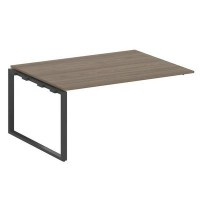 Metal System Style БО.ППРГ-4 (Вяз благородный/антрацит) Проходной наборный элемент переговорного стола на О-образном м/к (проходная опора Б.ОСП-123, столешница, два комплекта траверс)