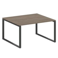 Metal System Style БО.ПРГ-1.3 (Вяз благородный/антрацит) Переговорный стол (1 столешница) на О-образном м/к