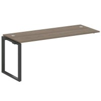 Metal System Style БО.ПРС-СП-1.5 (Вяз благородный/антрацит) Проходной наборный элемент рабочей станции на О-образном м/к (проходная опора Б.ОСП-72, столешница, комплект траверс)