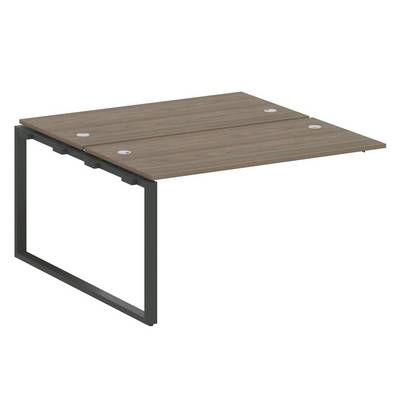 Metal System Style БО.ПРС-СП-2.3 (Вяз благородный/черный) Проходной наборный элемент рабочей станции на О-образном м/к (проходная опора Б.ОСП-147, две столешницы, два комплекта траверс)