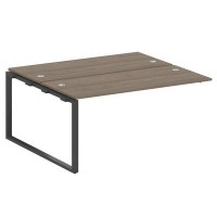 Metal System Style БО.ПРС-СП-2.4 (Вяз благородный/антрацит) Проходной наборный элемент рабочей станции на О-образном м/к (проходная опора Б.ОСП-147, две столешницы, два комплекта траверс)