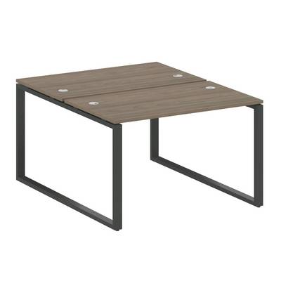 Metal System Style БО.РАС-СП-2.2 (Вяз благородный/черный) Рабочая станция на О-образном м/к