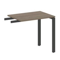 Metal System Style БП.ПР-2 (Вяз благородный/черный) Приставной элемент на П-образном м/к (используется в качестве брифинга или боковой приставки)