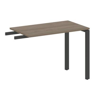 Metal System Style БП.ПР-3 (Вяз благородный/черный) Приставной элемент на П-образном м/к (используется в качестве брифинга или боковой приставки)