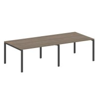 Metal System Style БП.ПРГ-2.3 (Вяз благородный/антрацит) Переговорный стол (2 столешницы) на П-образном м/к