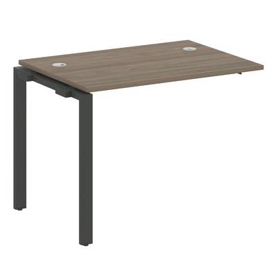 Metal System Style БП.ПРС-СП-1.1 (Вяз благородный/антрацит) Проходной наборный элемент рабочей станции на П-образном м/к (проходная опора Б.ОСП-72, столешница, комплект траверс)