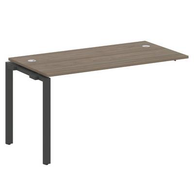 Metal System Style БП.ПРС-СП-1.3 (Вяз благородный/антрацит) Проходной наборный элемент рабочей станции на П-образном м/к (проходная опора Б.ОСП-72, столешница, комплект траверс)