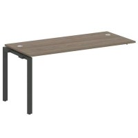 Metal System Style БП.ПРС-СП-1.4 (Вяз благородный/черный) Проходной наборный элемент рабочей станции на П-образном м/к  (проходная опора Б.ОСП-72, столешница, комплект траверс)